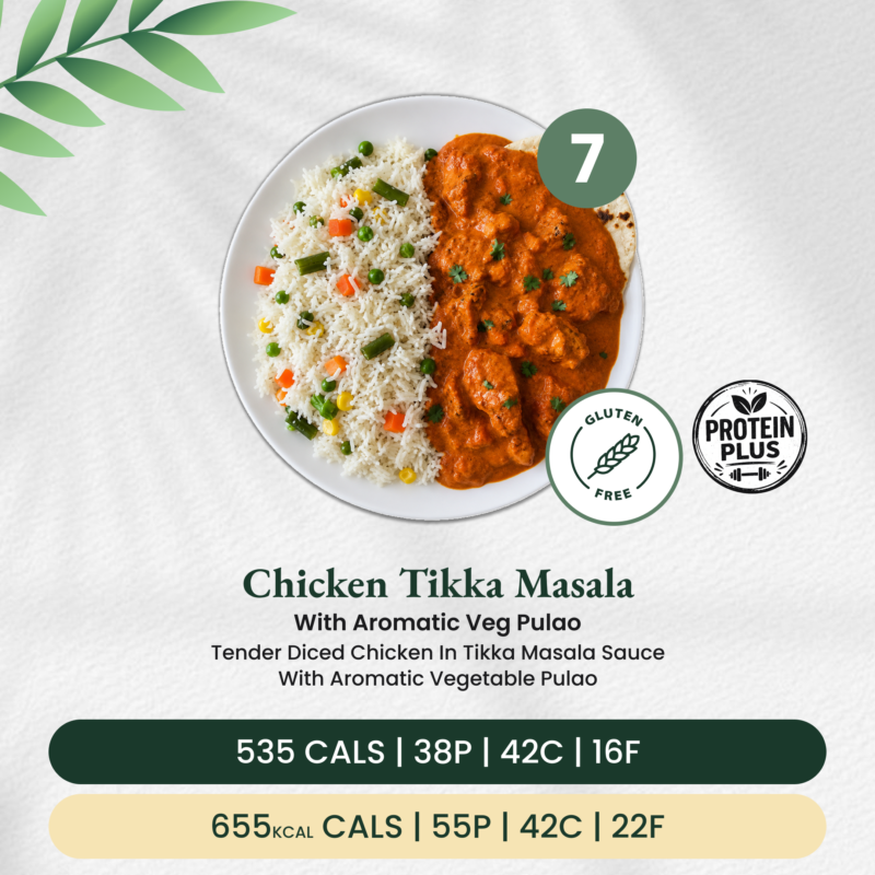 Chicken Tikka Masala with Aromatic Veg Pulao